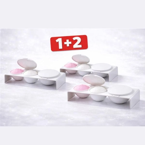 Bílá miska na liquid a akryl - trojdílná - AKCE 1+2 ZDARMA