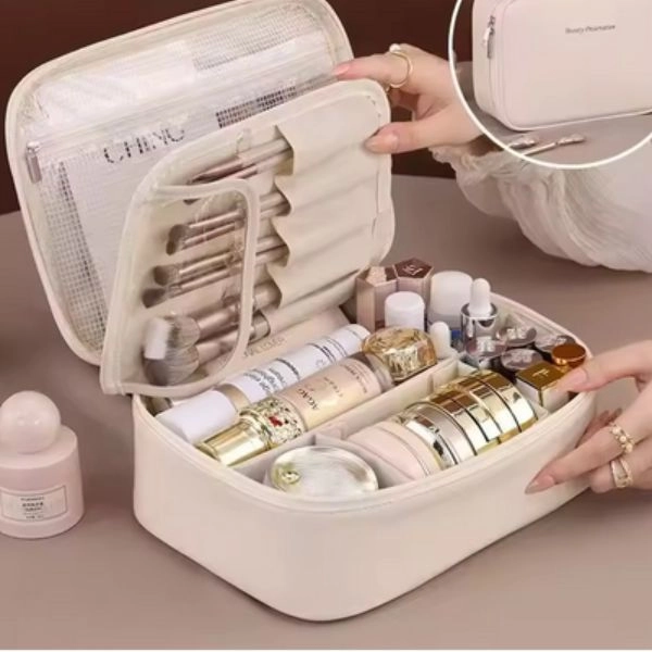 Kosmetická taška, béžová