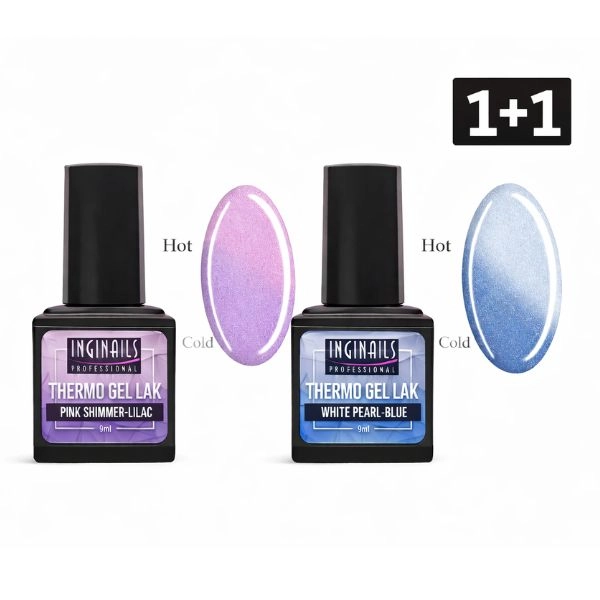 Barevný termo gel lak Inginails Professional - AKCE 1+1 ZDARMA