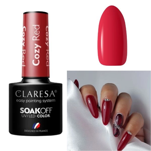 Claresa UV/LED Color Soak Off - Cozy Red, 5g