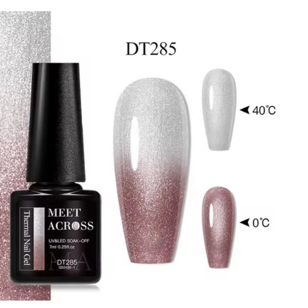 THERMO gel lak - Pink/White DT285, 7 ml