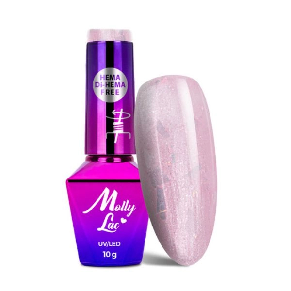 UV/LED Hybridní gel lak MollyLac French Wedding Dress č. 705, 10 g
