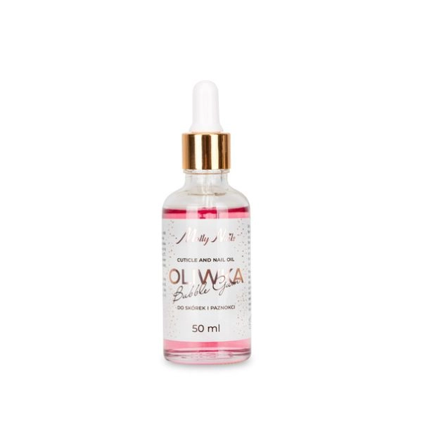 MollyNails Olej na nehtovou kůžičku – Bubble Gum, 50ml