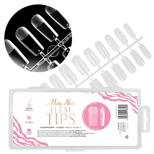 MollyNails Flexi Tips - Square, 240ks