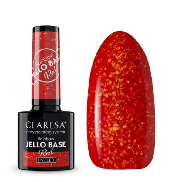 Claresa UV/LED Rainbow Jello Base Red, 5g