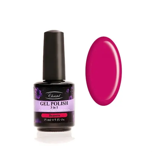 Christel Begonia 15ml - Gel Polish 3in1