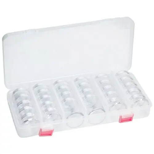 Prázdné 10ml dózy v boxu - 28 ks