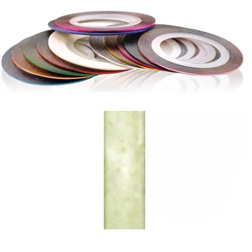 Světle žlutá páska na zdobení nehtů