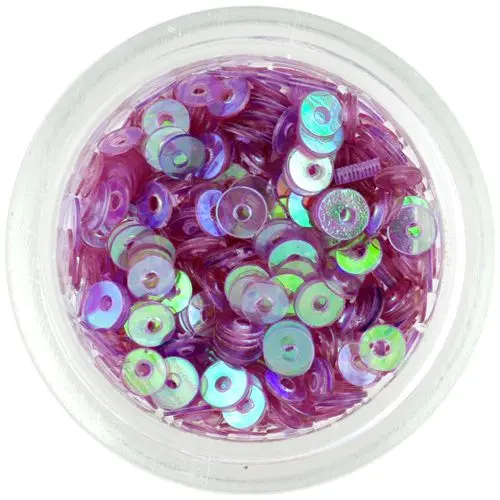 Světle fialové flitry CD