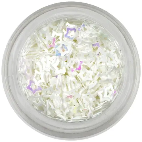 Flitry - bílé obrysy hvězdiček