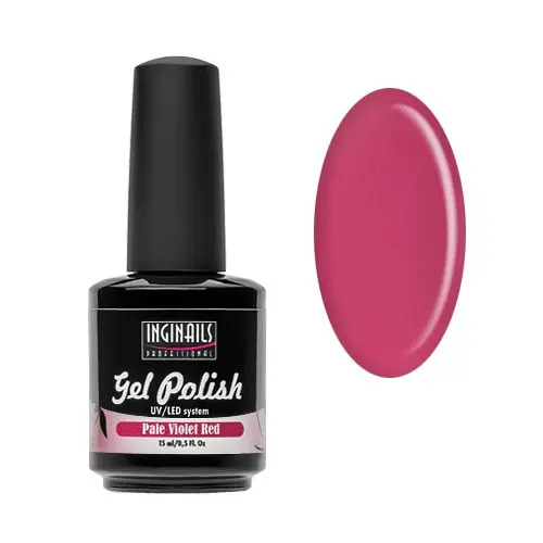 UV gelový lak Inginails Professional 15ml - Pale Violet Red