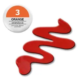 3 Orange 5g – barevný UV gel