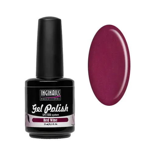 UV gelový lak Inginails Professional 15ml - Red Wine