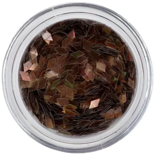 Ozdobné konfety - diamanty, hnědé