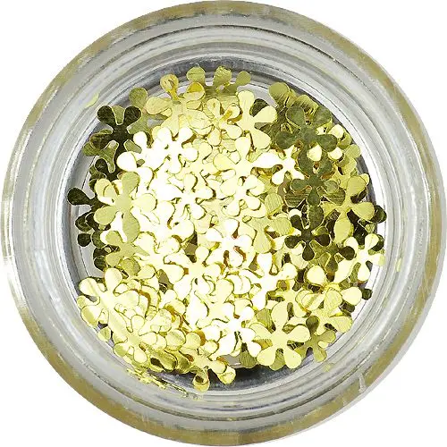 Kovové ozdoby na nehty - kvítky