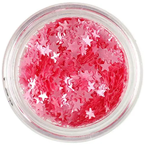 Ozdobné hvězdičky - perleťově lososové