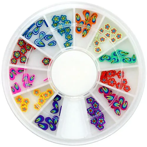 Nail art fimo set - kvítky, lupínky