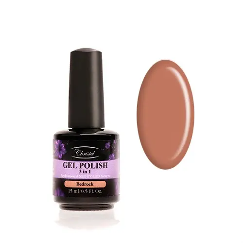Christel Gel lak na nehty, 3v1 - Bedrock 15ml