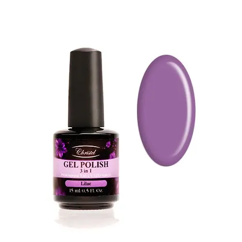 Christel Lilac 15ml - Soak off gel, 3in1