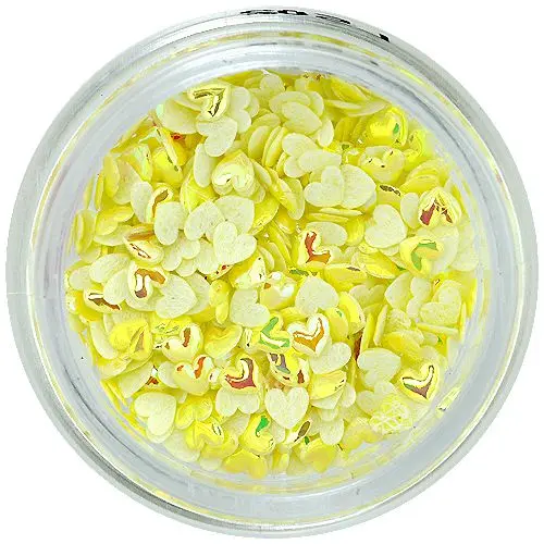 Žlutá 3D srdíčka