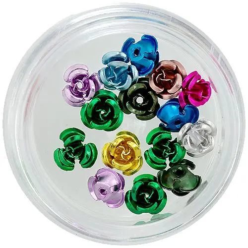 Barevné keramické růže