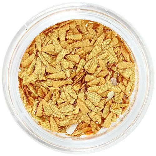 Látkové nehtové ozdoby - béžové kapičky