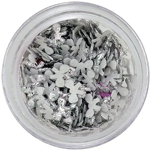 Stříbrné látkové mašličky