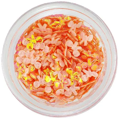 Oranžové látkové mašličky