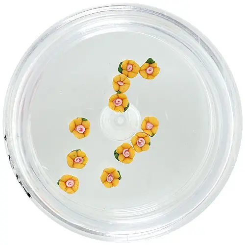 Akrylové kvítky - žluté