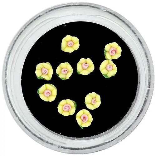 Květy z akrylu – žlutá barva