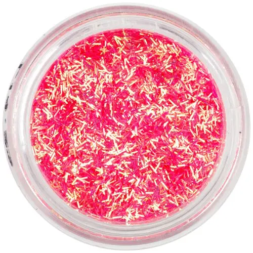 Nitky - nail art ozdoba, sytě korálová