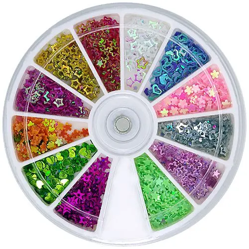 Ozdoby na nehty v boxu – mix