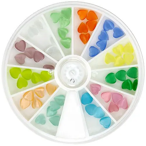 Sada ozdobných kamínků - srdíčka