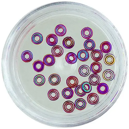 Nail art prstýnky – světlý mix