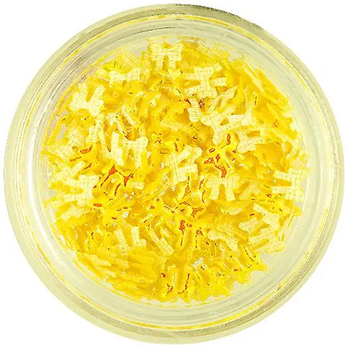 3D perleťové mašličky - žluté