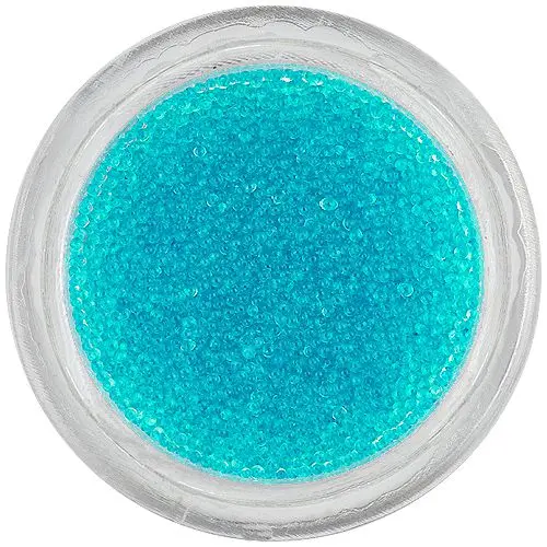 Azurově modré perly na nehty, 0,5 mm