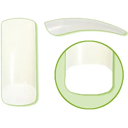 Nehtové tipy 50 ks - Perfect Square Natural, č.4