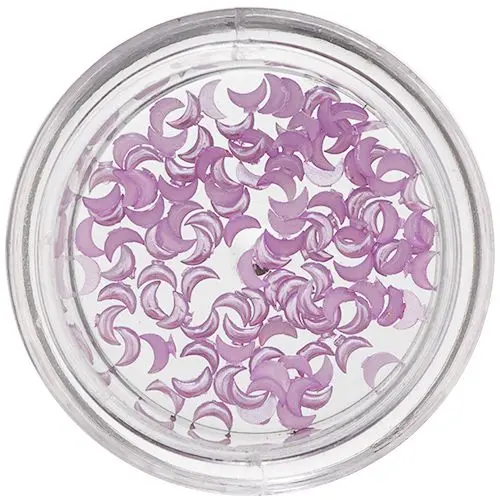 Fialové měsíčky na zdobení nehtů, perleť