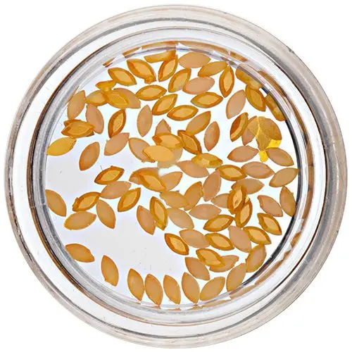 Ovály na zdobení nehtů - oranžovo-žluté, perleť