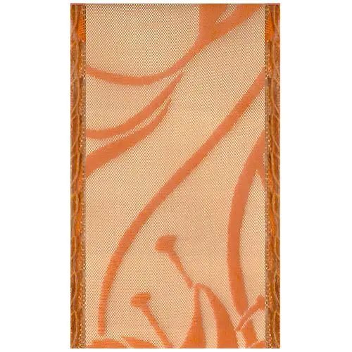 Originální zdobení nehtů - orange with overprint, síťka