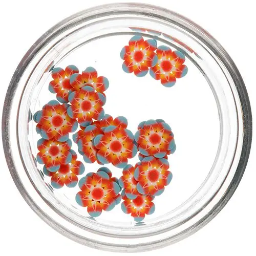 Nakrájené kytičky - Fimo Nail Art