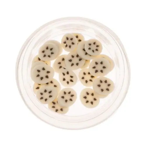 Fimo nehtové ozdoby - nakrájený banán