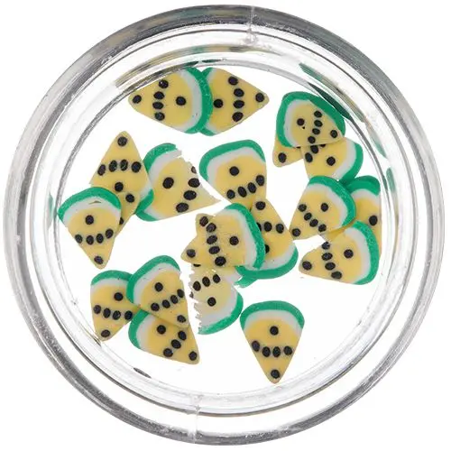 Fruit - nakrájené Fimo Nail Art, jackfruit